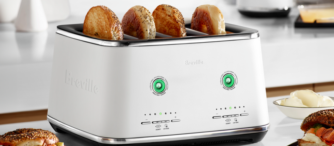 Breville Eye Q Auto toaster in lifestyle setting