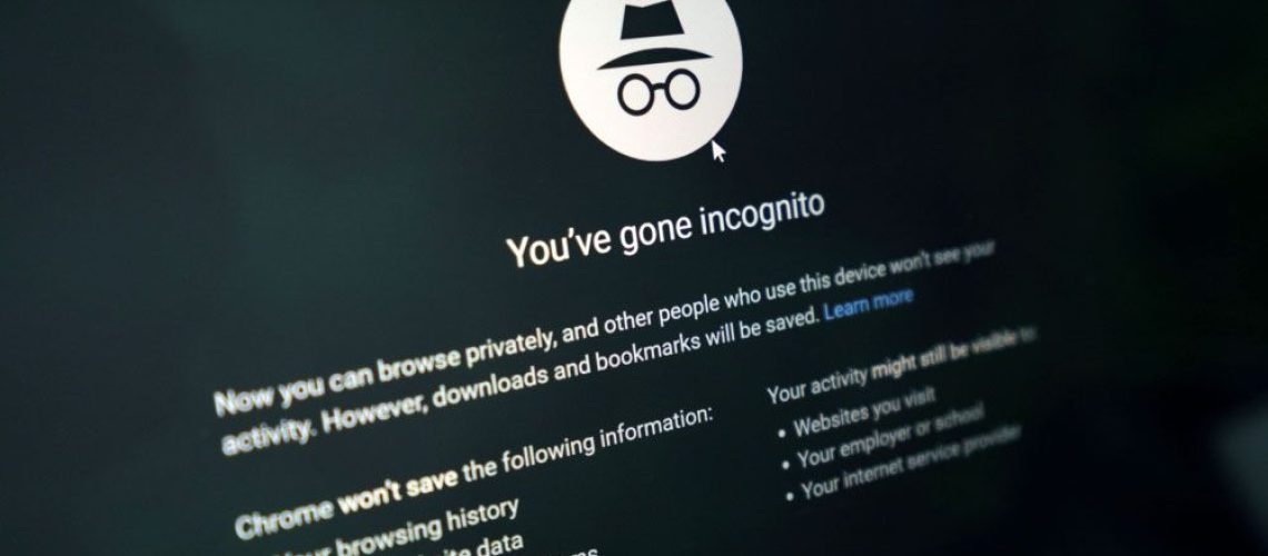 A screenshot of the opening page of Chrome's Incognito Mode.