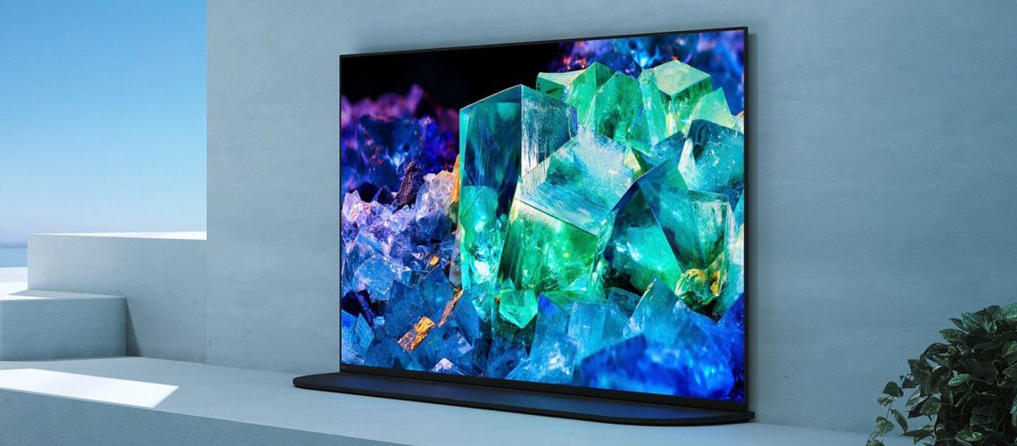 Sony A95 QD-OLED in a brightly lit room