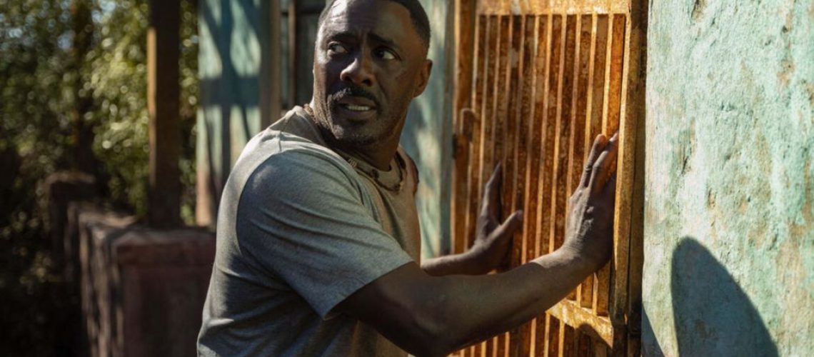 Dr. Nate Samuels (Idris Ela) looking stressed in a scene from "Beast" (2022)