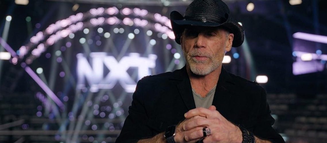 Shawn Michaels wearing a black cowboy hat sits for an interview in The Heartbreak Kid Becoming Shawn Michaels wrestling documentary streaming now on Peacock