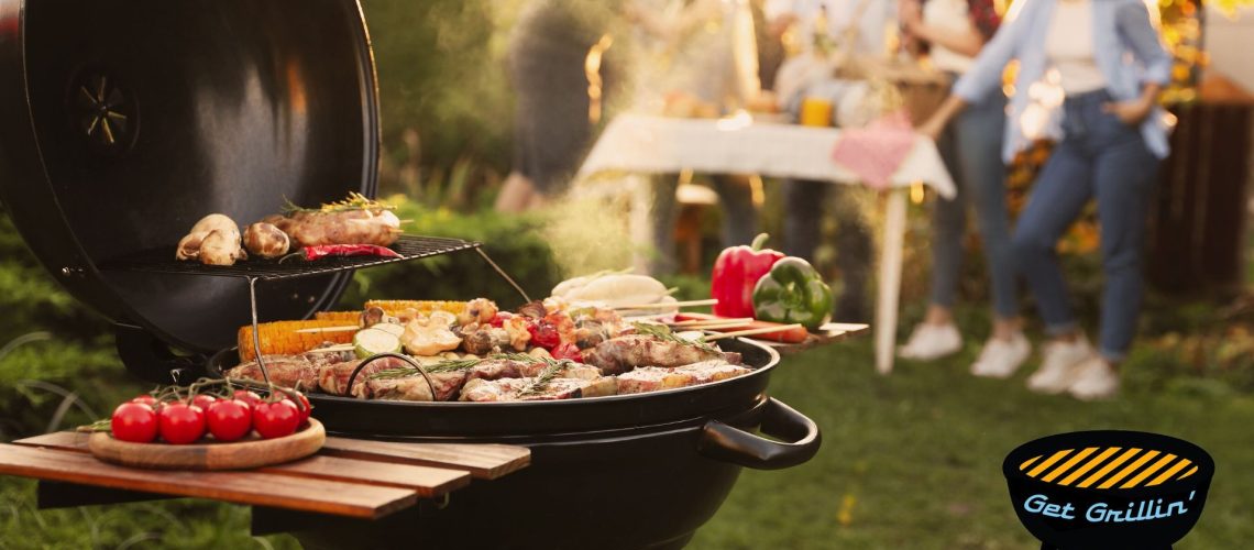 Get Grillin' with Tom's Guide kettle grill full of food