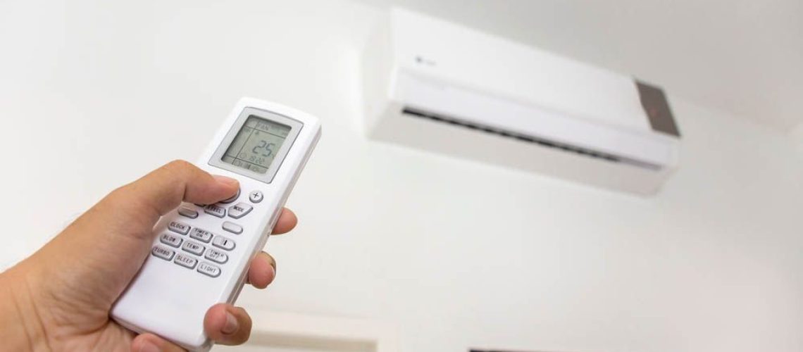 Turning on an air conditioner