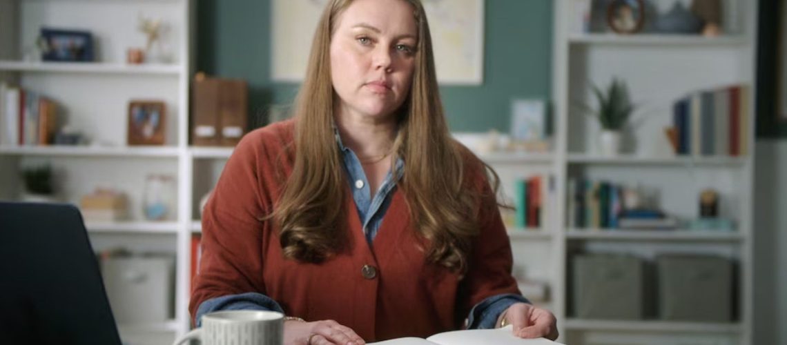 Kara Chamberlain in promotional image for docuseries "Somebody Knows Something"