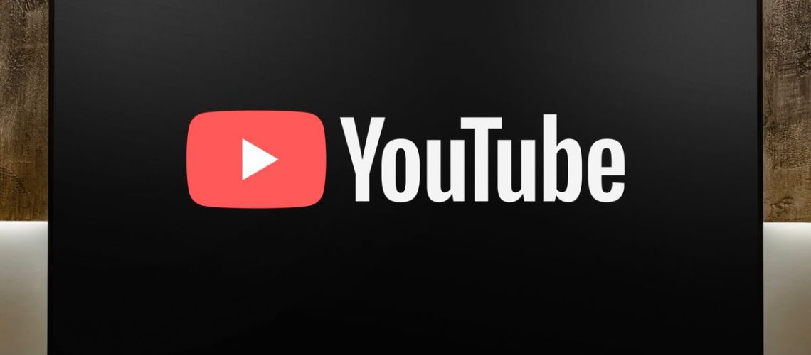 YouTube logo on TV