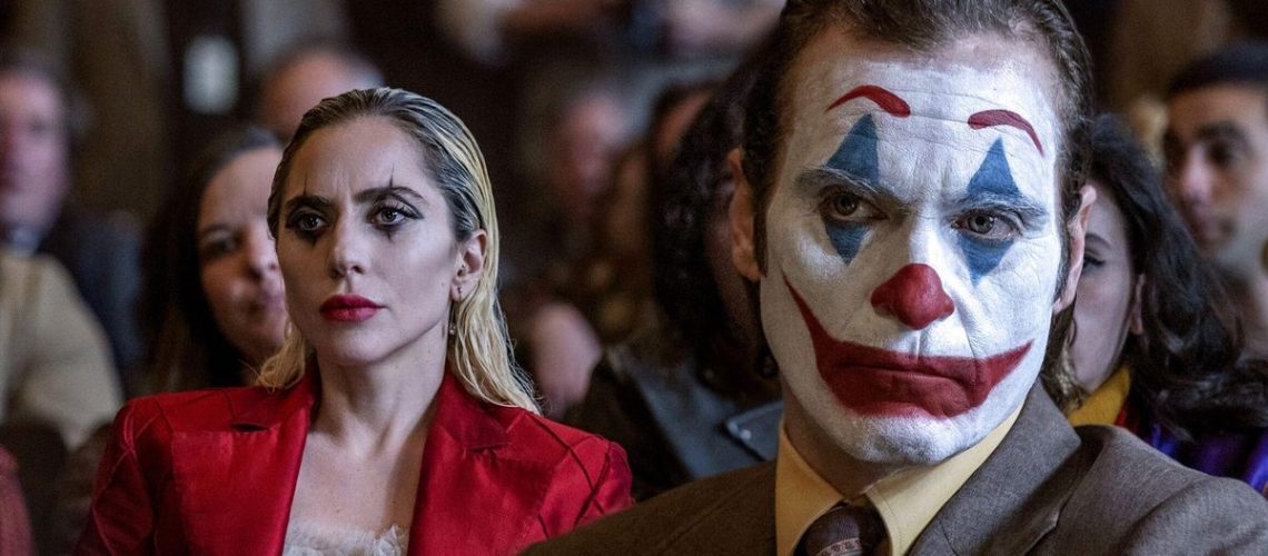 Lady Gaga as Harleen Quinzel and Joaquin Phoenix as Arthur Fleck in Joker: Folie a Deux