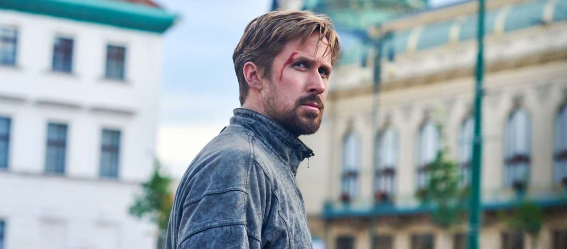 Ryan Gosling, as Sierra Six/Court Gentry in The Gray Man, bruised and bloodied