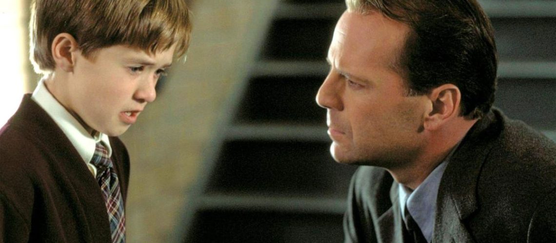 Haley Joel Osment and Bruce Willis in The Sixth Sense