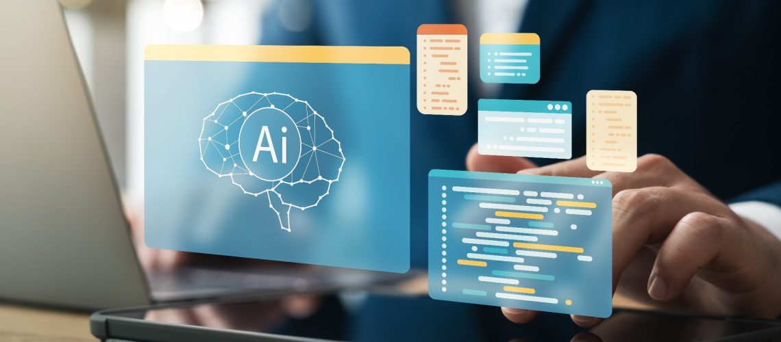 AI technology, artificial intelligence in work to help maximize efficiency