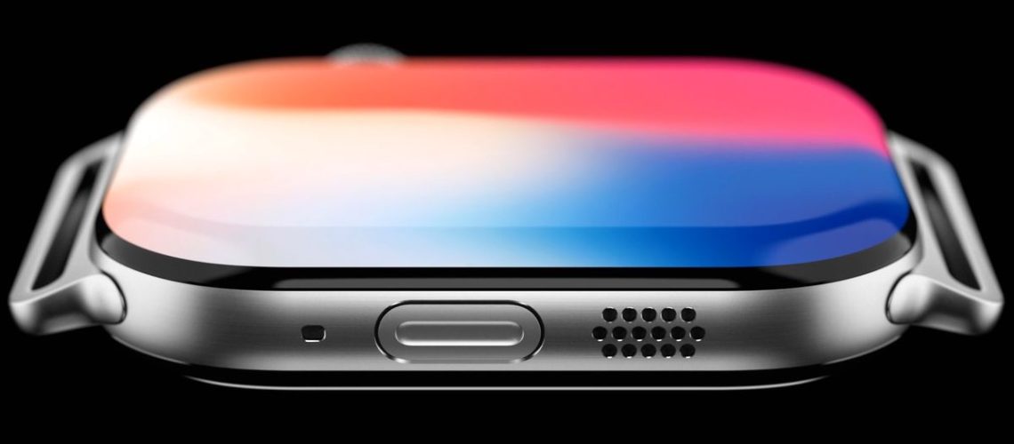 Apple Watch X render with larger display