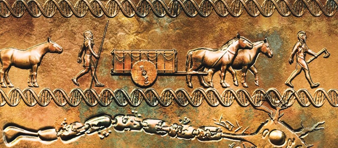 The new study has found the genes that significantly increase a person’s risk of developing multiple sclerosis (MS) were introduced into north-western Europe around 5,000 years ago by sheep and cattle herders migrating from the east. Image Credit: SayoStudio