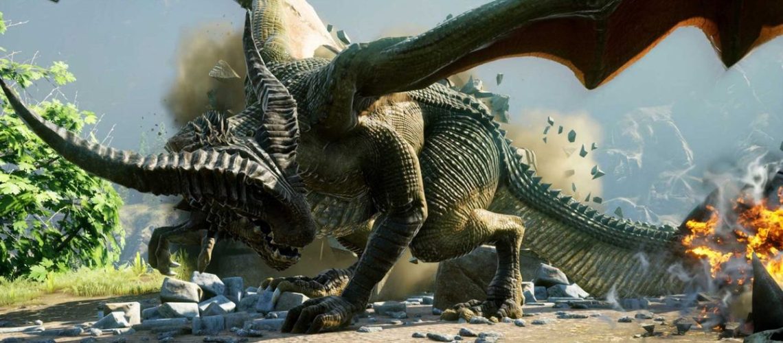 A dragon from the video game Dragon Age: Inquisition