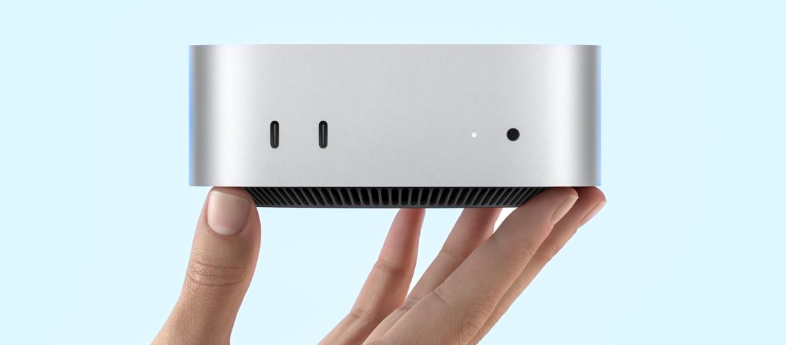 Mac mini M4 in hand