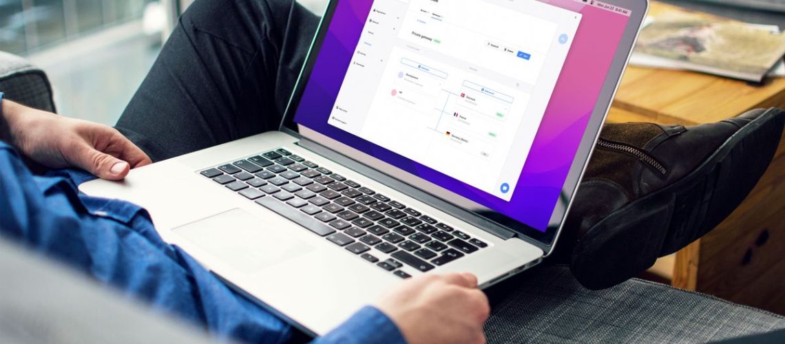NordLayer business VPN app running on MacOS