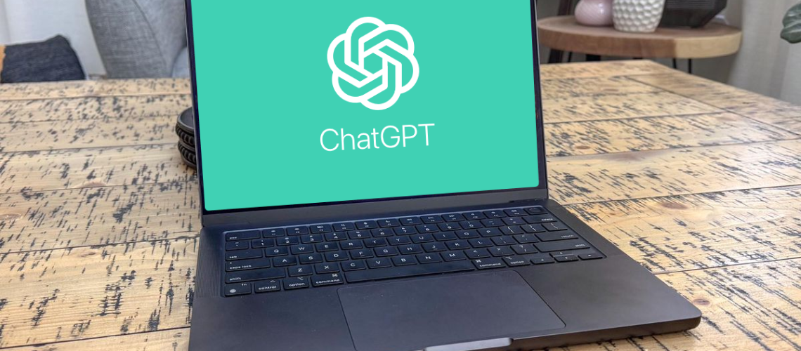 ChatGPT logo on MacBook Pro M4