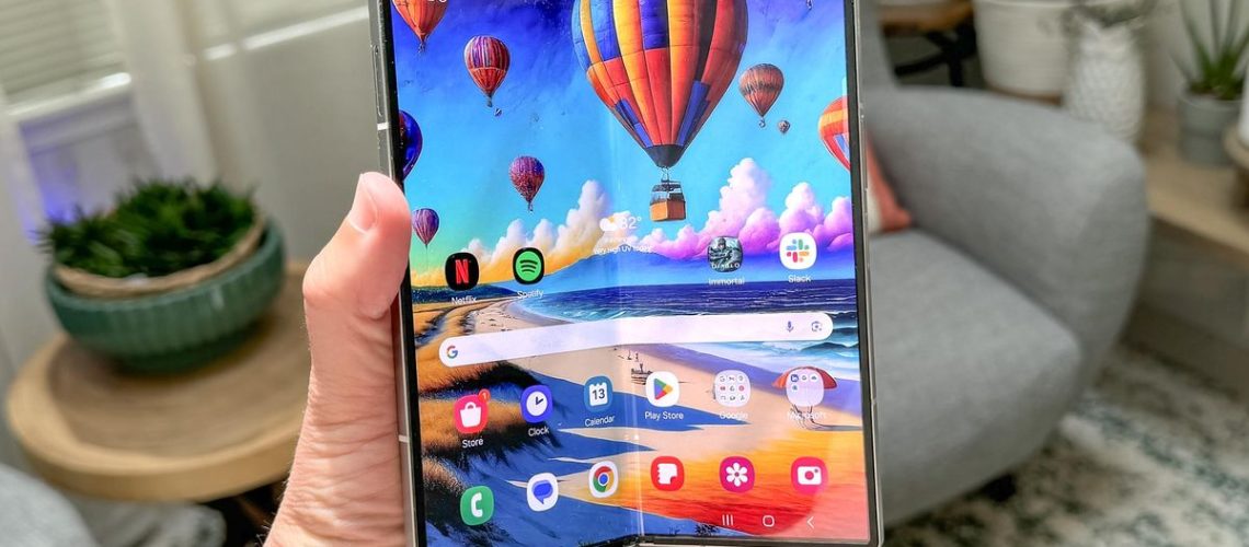 Galaxy Z Fold 6 shown in hand