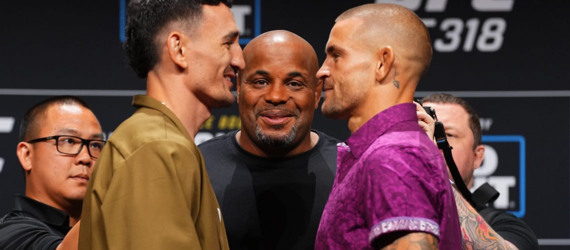 Max Holloway and Dustin Poirier face off