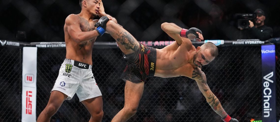 UFC 331 headliners Joshua Van and Alexandre Pantoja at UFC 323
