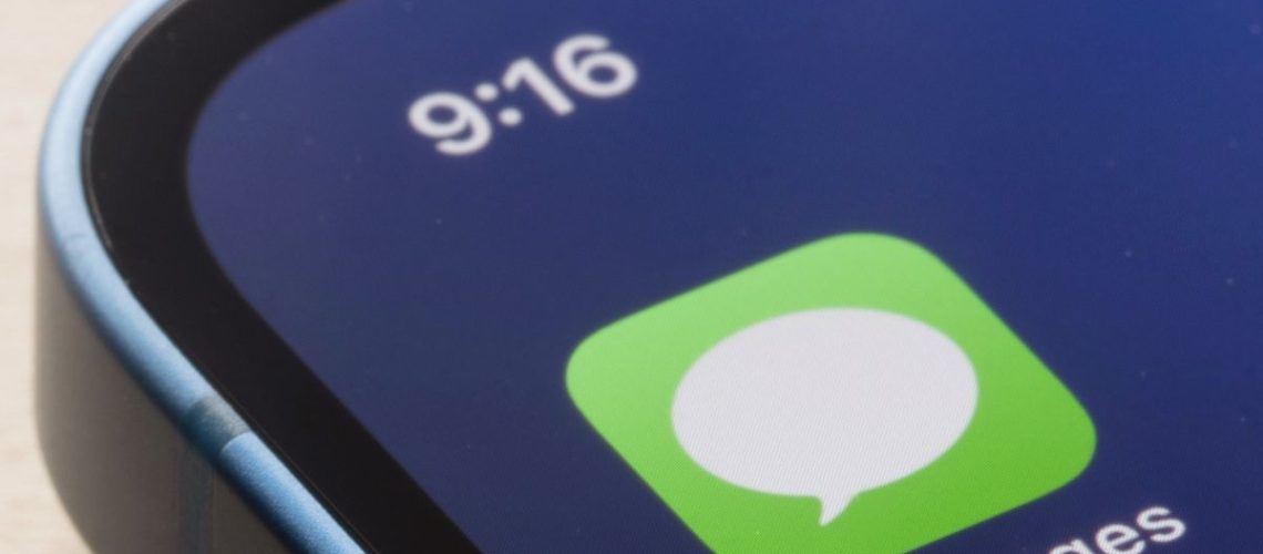 iMessage app on iPhone