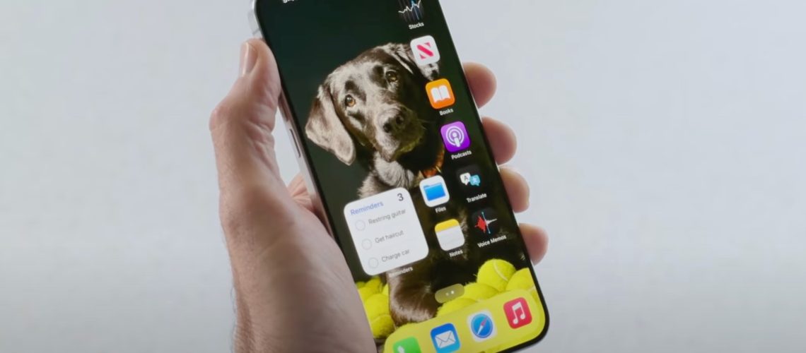 iOS 18 home screen