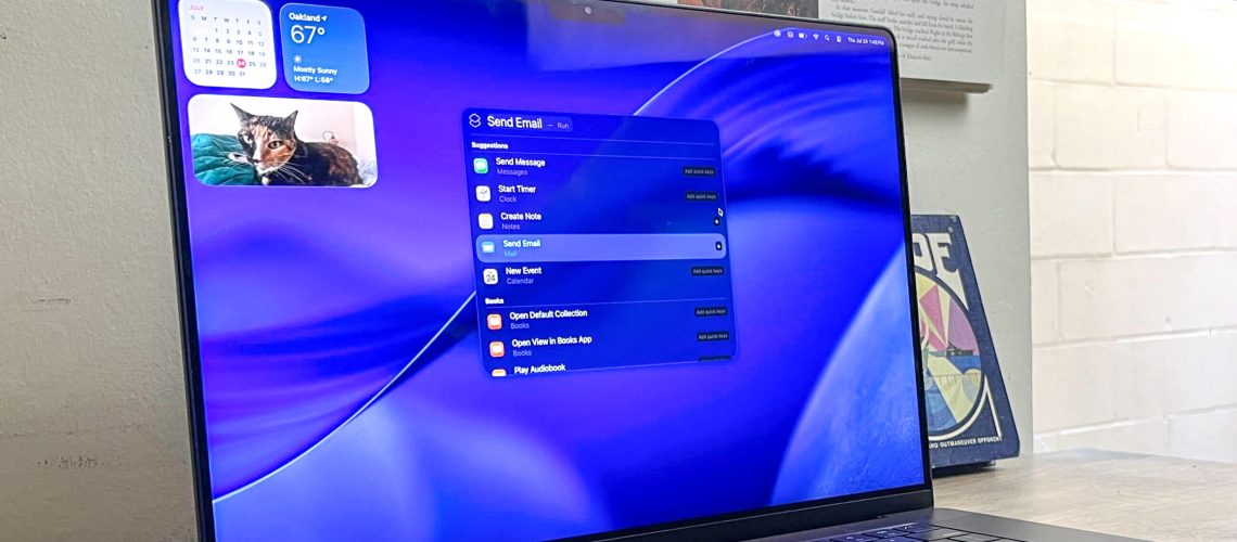 macOS Tahoe running on a MacBook Pro