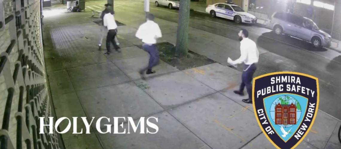 Video shared by Crown Heights Shmira, a neighborhood watch group, shows a stabbing in Crown Heights, Brooklyn, early on Aug. 10, 2024. (Crown Heights Shmira & Holygems)