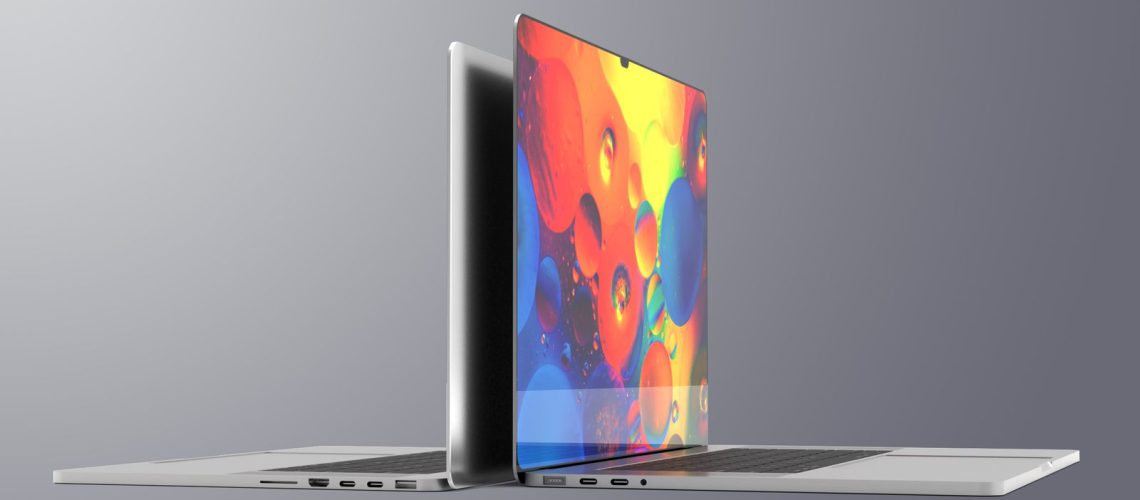 MacBook Pro 2021 notch render