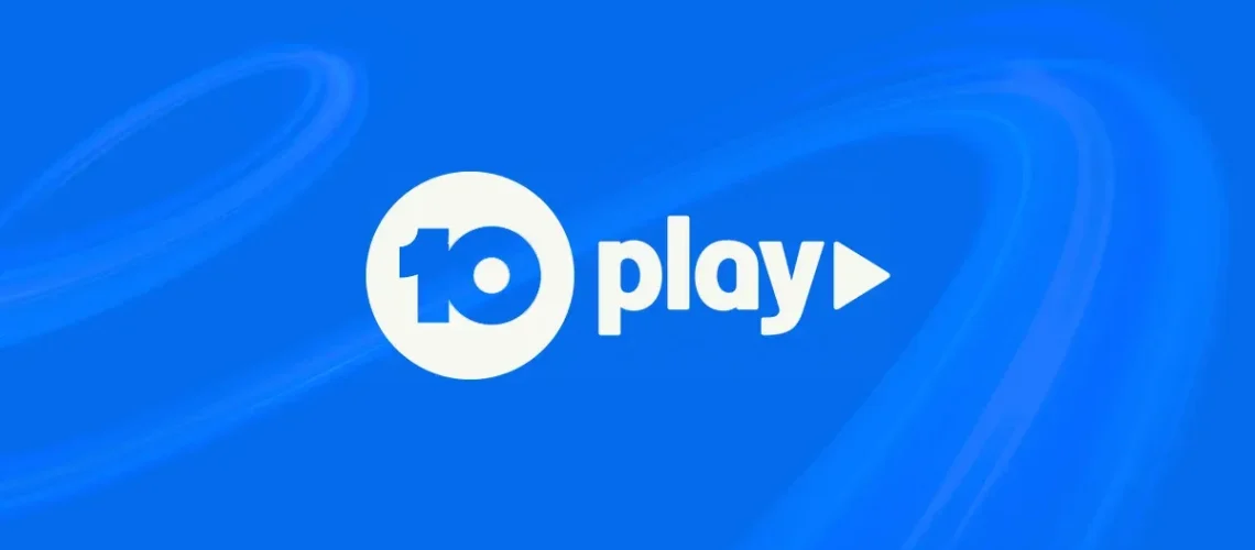 10Play logo on blue background – here's how to watch 10Play from anywhere including the UK, USA, Canada, New Zealand, and abroad
