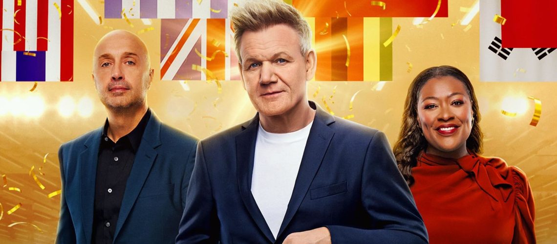 Gordon Ramsay, Joe Bastianich, and Tiffany Derry in "MasterChef" season 16 promotional image