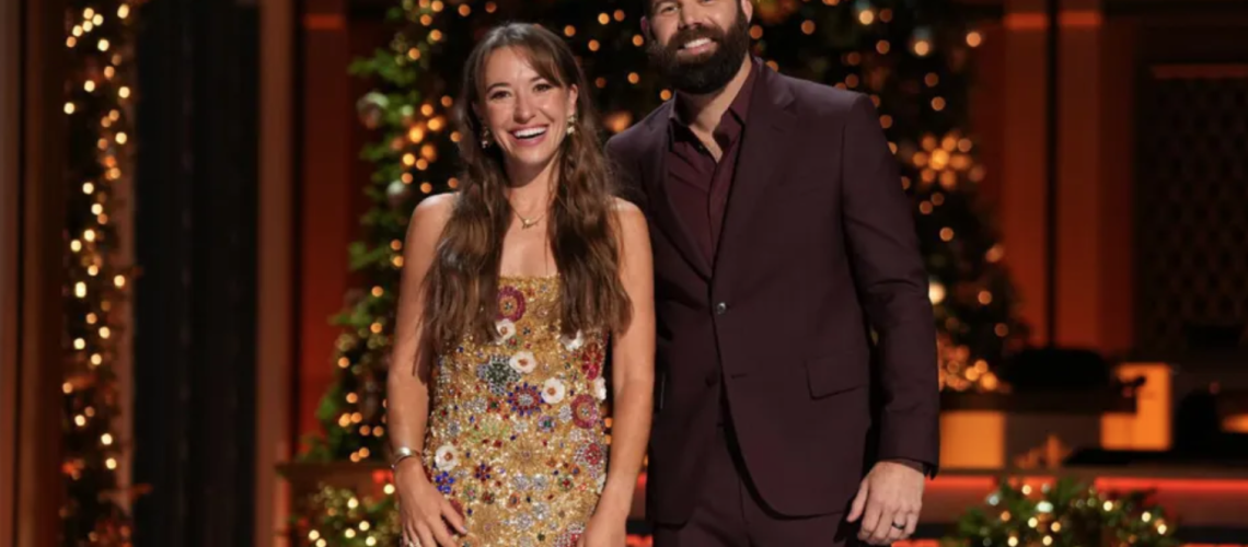 “CMA Country Christmas 2025” is hosted by Lauren Daigle and Jordan Davis at Belmont's Fisher Center in Nashville, Tennessee