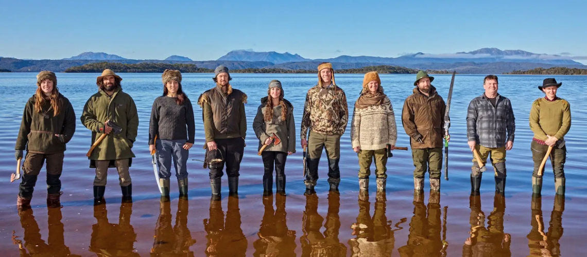 "The "Alone Australia" season 3 line-up: (Left to right) Eva, Matt, Corinne, Shay, Karla, Ben, Yonke, Tom, Muzza, Ceilidh