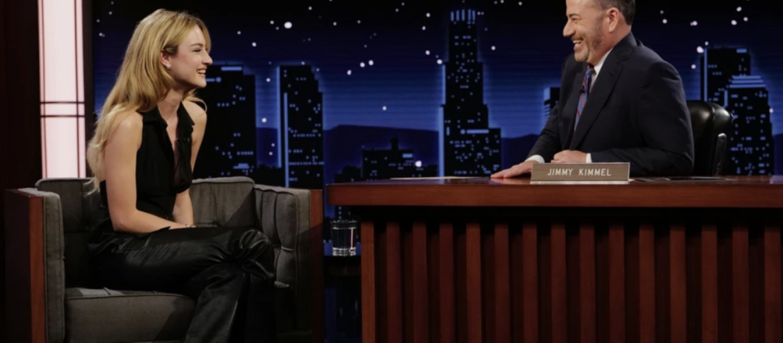 Jimmy Kimmel and Grace Van Patten in conversation on Jimmy Kimmel Live!