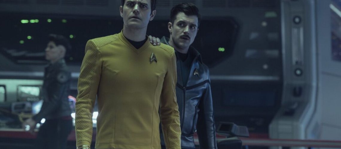 Paul Wesley as James T. Kirk in Star Trek: Strange New Worlds season 4