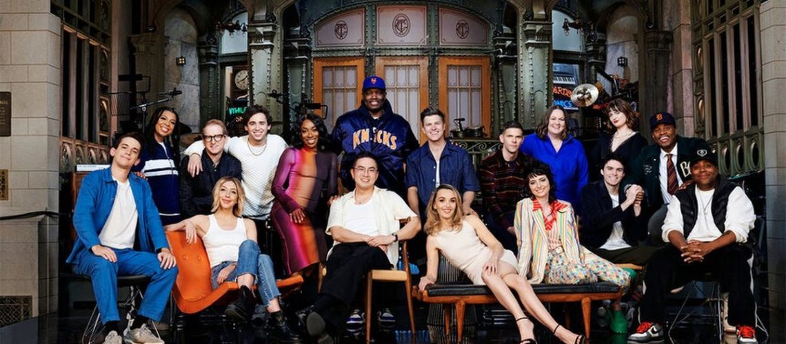 The cast of "Saturday Night Live" season 49 ahead of "SNL" season 50