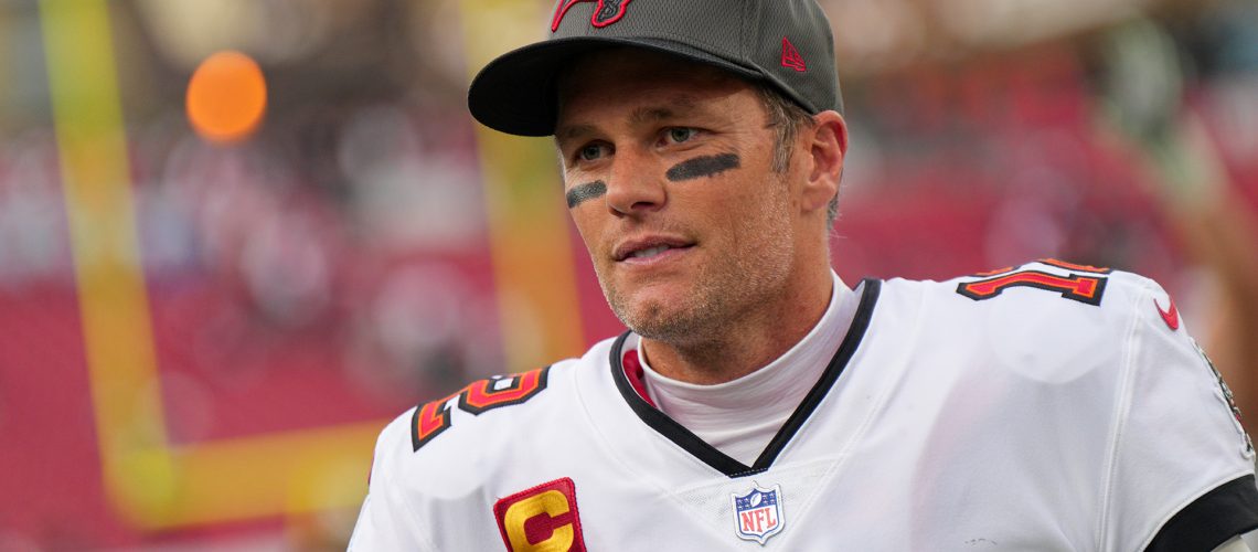 Tampa Bay Buccaneers quarterback Tom Brady (12)