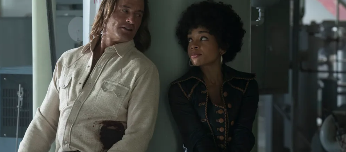 Jim (played by Josh Holloway) and Nina (Rachel Hilson) have a plan in "Duster"