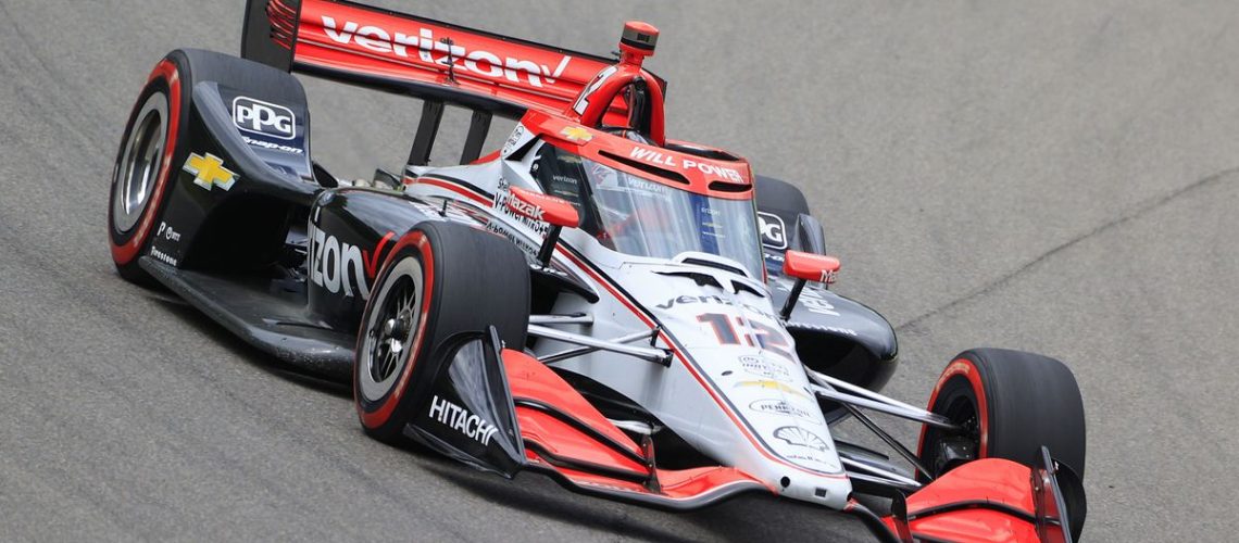 Will Power of Australia (12) driving for Team Penske ahead of the running of the 2024 Indy 500 IndyCar race at Indianapolis