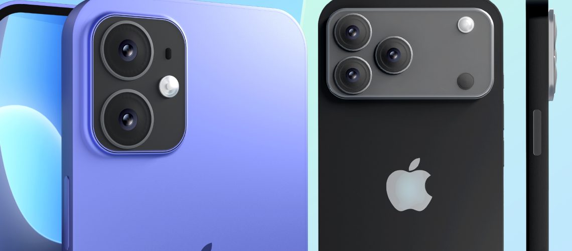 Renders of the iPhone 17 and iPhone 17 Pro