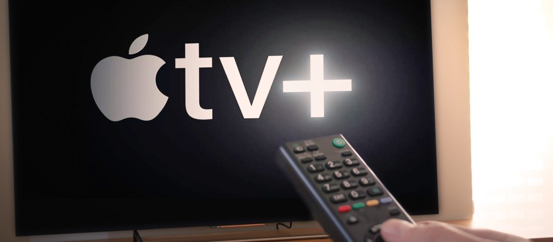 Apple TV Plus logo on TV