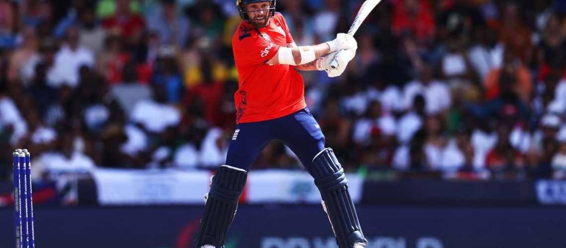Phil Salt of England bats during the ICC Men
