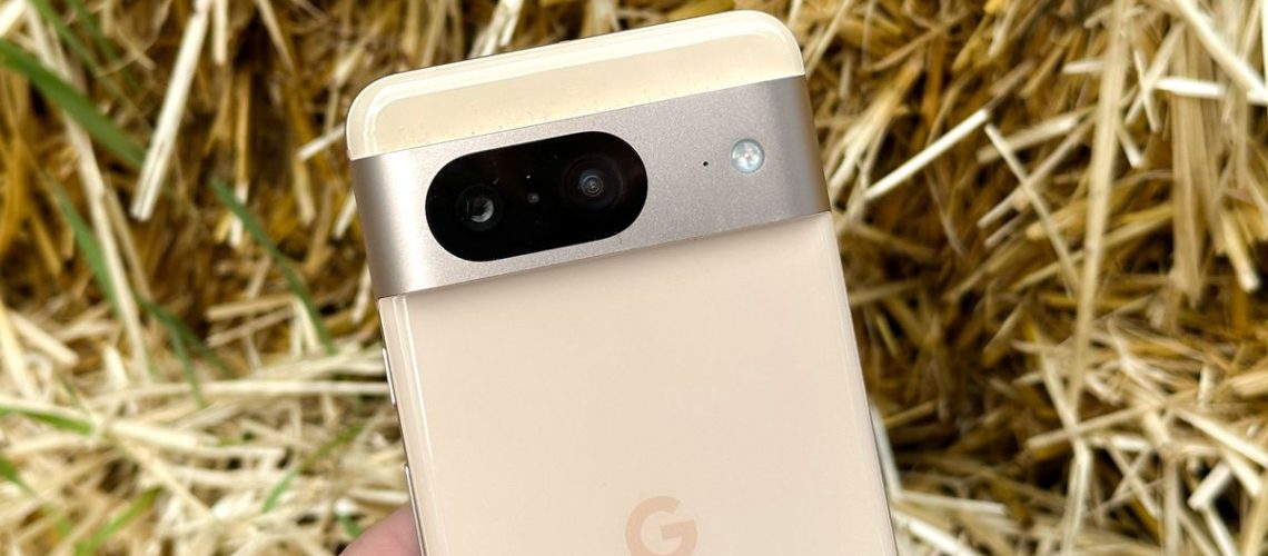 Google Pixel 8 shown held in hand