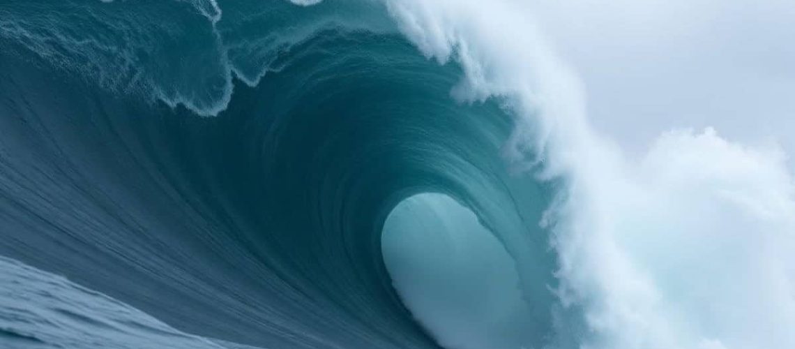 גל ענק בגובה שובר