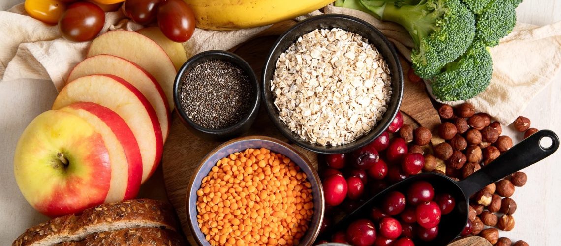 High fiber food for healthy bowel
