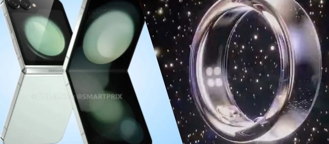 Samsung Galaxy Z Flip 6 render and Galaxy Ring