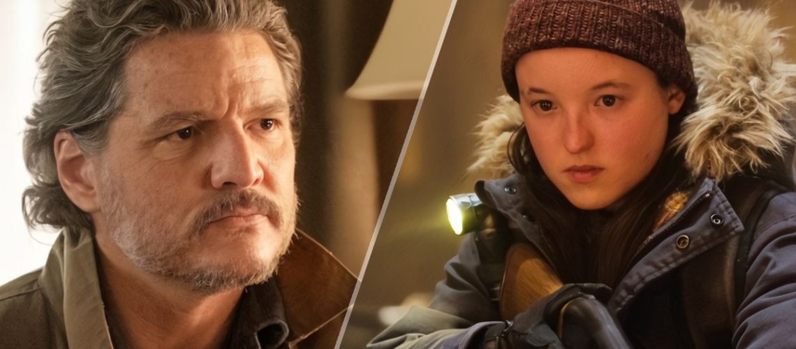 Pedro Pascal as Joel; Bella Ramsey as Ellie in The Last of Us season 2