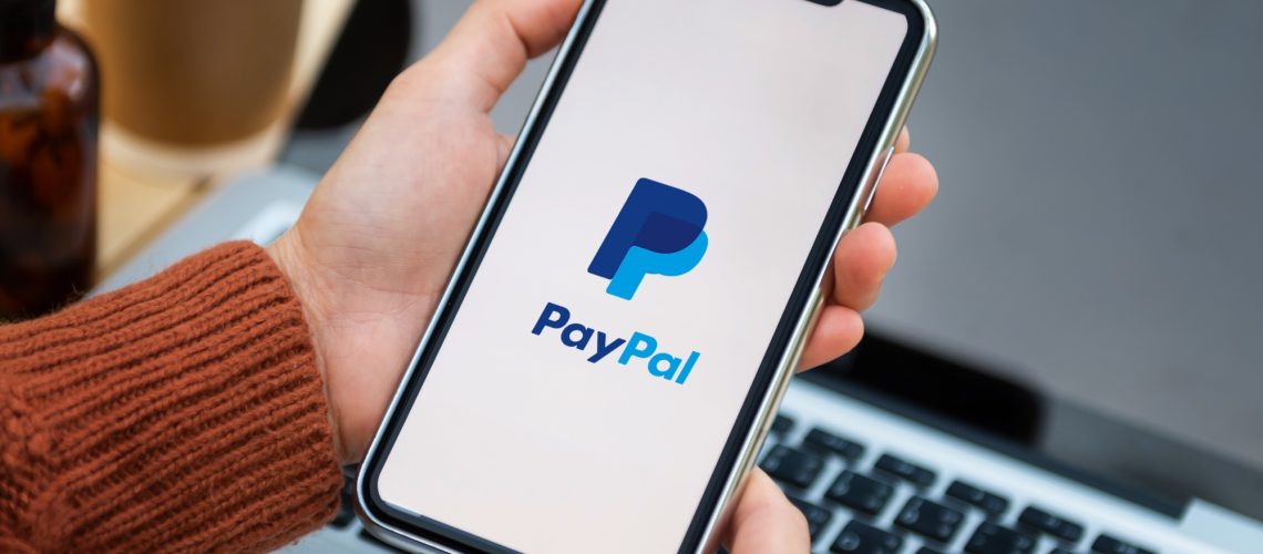PayPal logo on iPhone