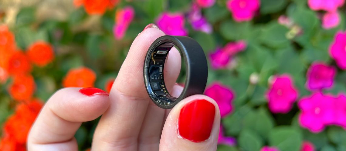 Ultrahuman Ring Air shown in hand