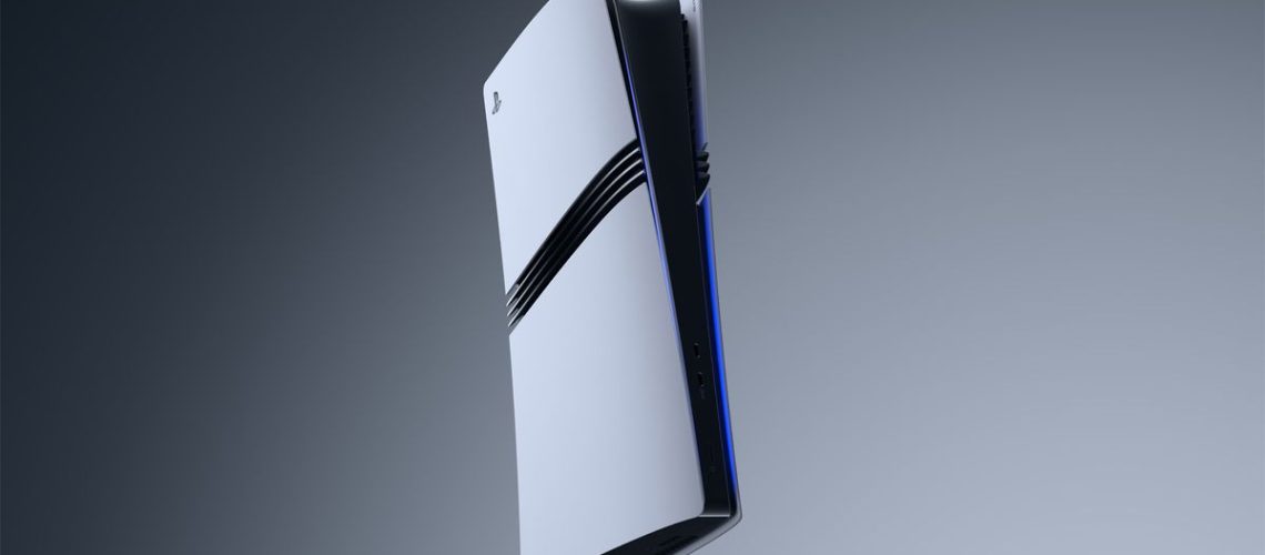 PS5 Pro against a shadowy background