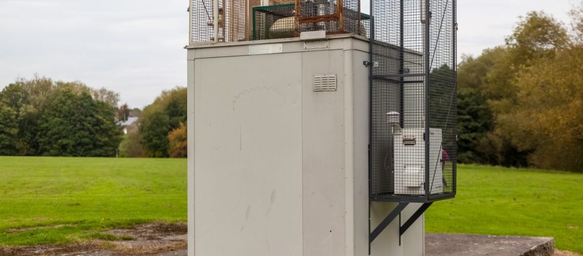 ​​​​​​​An air quality monitoring station - Study: Identifying air quality monitoring deserts in the United States. ​​​​​​​Image Credit: Chemival / Shutterstock