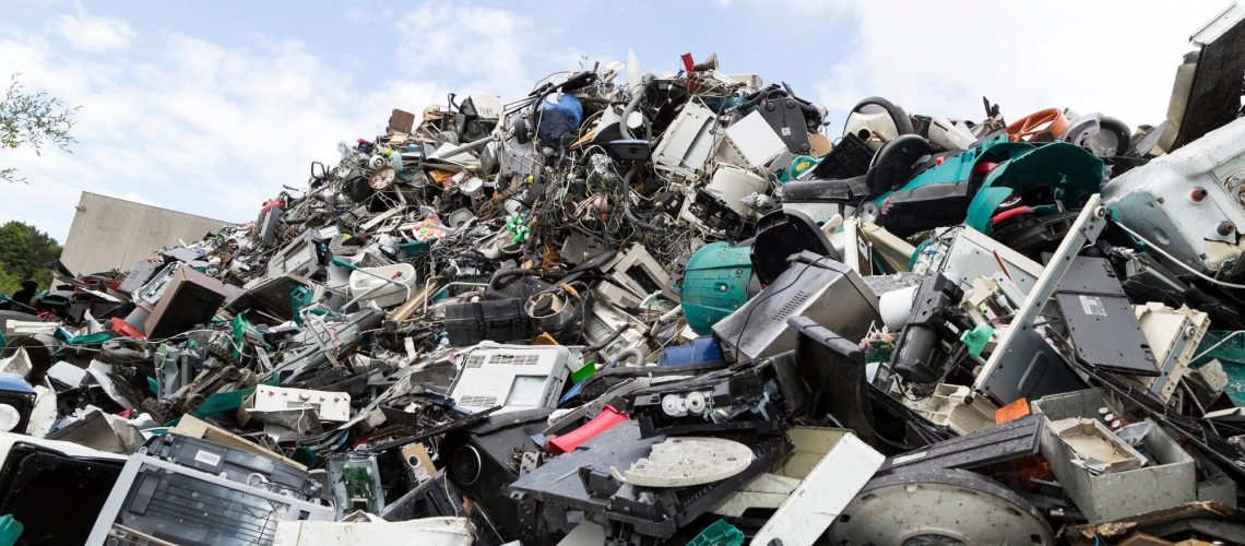 Electronic waste and garbage for recycling